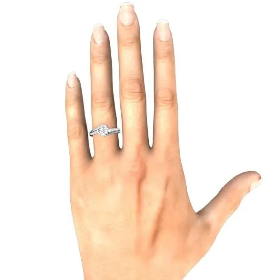 Santa Fe Ring White Gold Princess Cut Engagement Ring