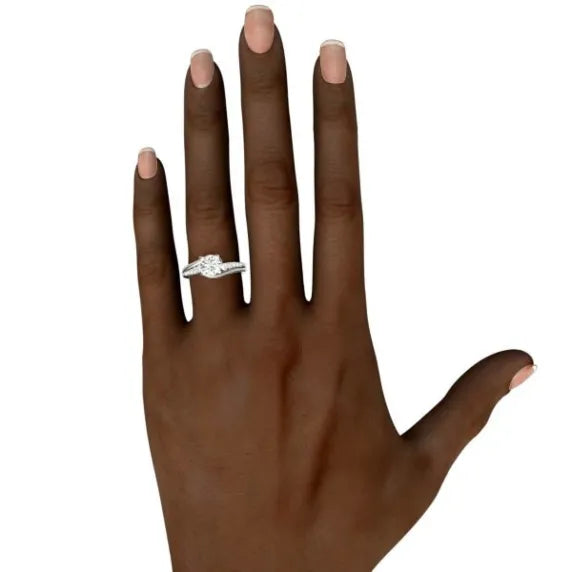 Santa Fe Ring White Gold Princess Cut Engagement Ring