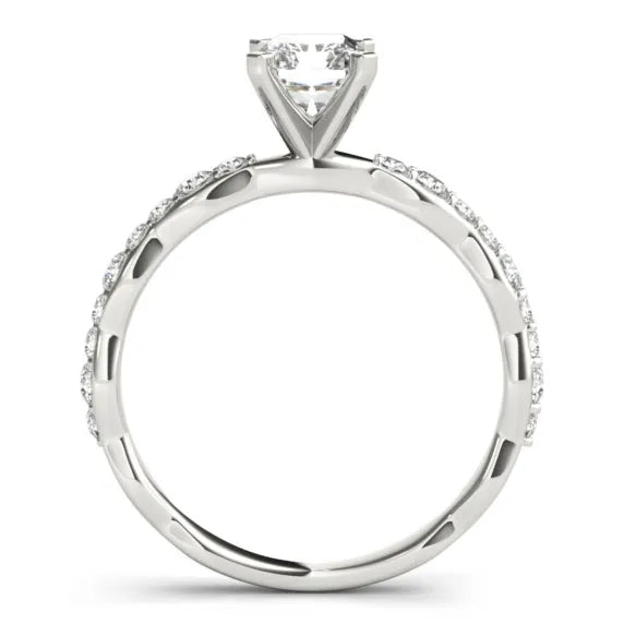 Barcelona White Gold Radiant Cut Engagement Ring