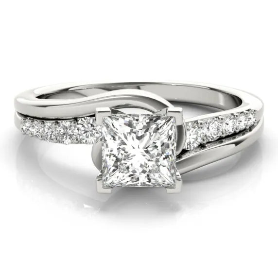 Santa Fe Ring White Gold Princess Cut Engagement Ring