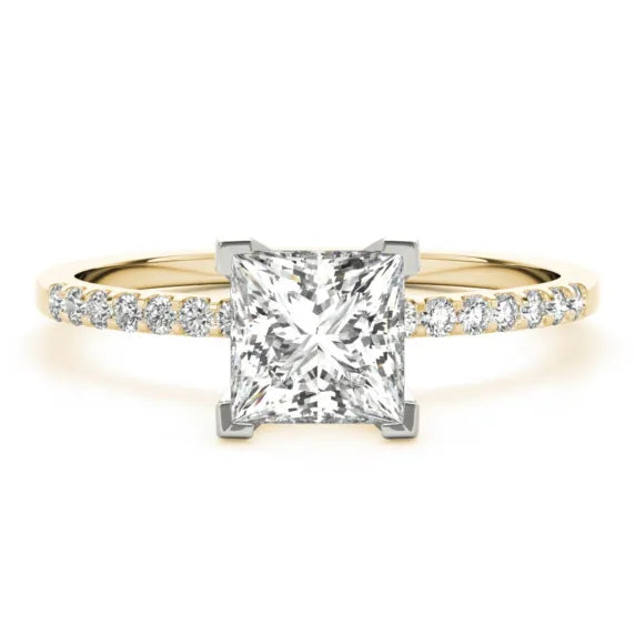 Solon Princess Cut Rose Gold Engagement Ring
